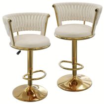 2db luxus bárszék arany fém vázzal BJ2741174