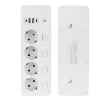   Hálózati elosztó EU aljzat USB-C 20W hosszabbító USB 3.1A gyorstöltés túlfeszültség védelem BKL-504EU