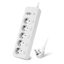   Elosztó PD QC3.0 hosszabbító , USB gyorstöltő intelligens otthoni aljzat Túlterhelés elleni védelem BKL-505EU