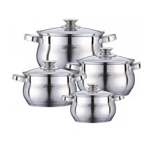 Bachmayer 8 részes nemes acél edénykészlet BM-283