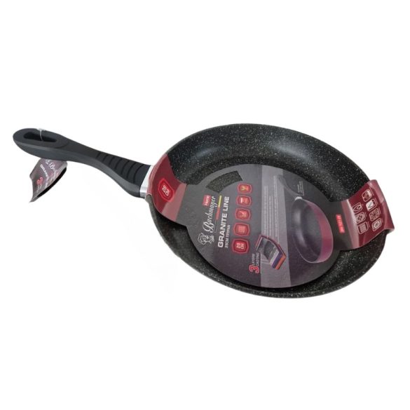 Bachmayer 28 cm-es fekete gránit serpenyő BM-7621-28