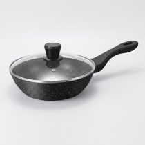   Bachmayer Home Granite Line mély serpenyő fedővel 26cm Fekete BM-7749-26