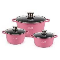 Bachmayer 6 részes rózsaszín edénykészlet BM-7870