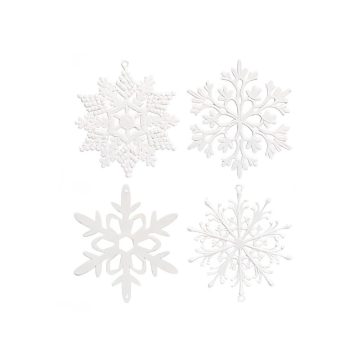 40 részes fehér karácsonyfadísz szett – 10 cm BSN59