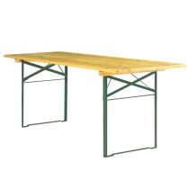   Összecsukható tömörfa asztal sörpadhoz 220 cm  CC325057_ZE