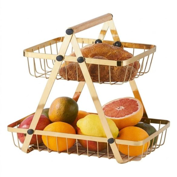 Cheffinger 2 szintes gyümölcs- és zöldségtartó állvány CF-DR06