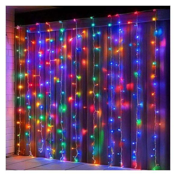 LED fényfüggöny – 2 m x 2 m, színes CH-9534