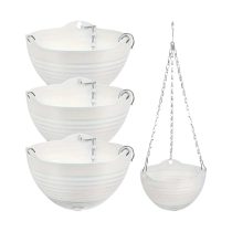 Függő virágtartó készlet – 4 db, fehér – CH173469