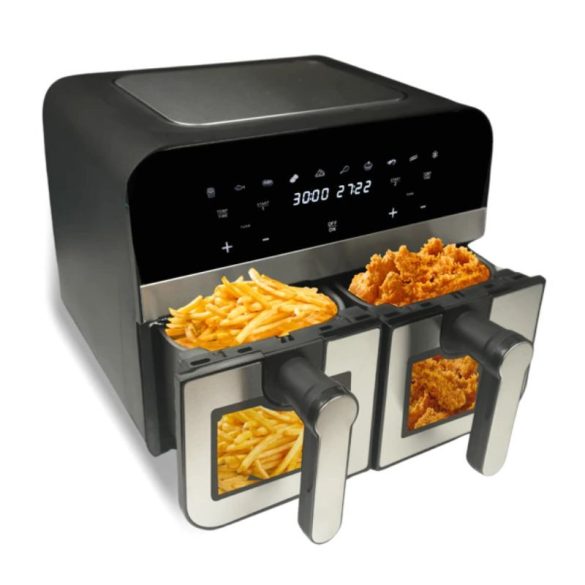 Comfy Nest 2400 W-os digitális duplakosaras légsütő CN-AFD45WS