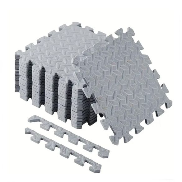 Puzzle szőnyeg szett – habmatrac 24 darabos szürke CR1723217-sz