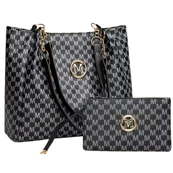 2 részes női vintage válltáska készlet – Klasszikus Fekete CY1949572-1