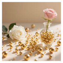   1650 darab arany lebegő gyöngy – vázatöltelék dekorációhoz CY3341181