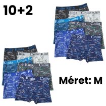 10+2 Férfi mintás boxer M D5111-1