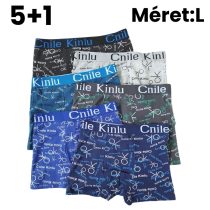5+1 Férfi mintás boxer L D5111-2