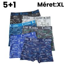 5+1 Férfi mintás boxer XL D5111-4