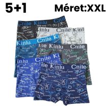 5+1 Férfi mintás boxer XXL D5111-6