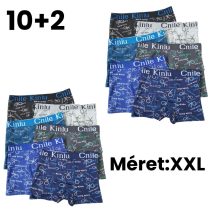 10+2 Férfi mintás boxer XXL D5111-7