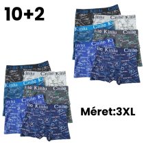 10+2 Férfi mintás boxer XXXL D5111-9
