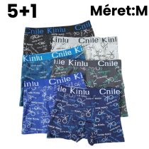 5+1 Férfi mintás boxer M D5111