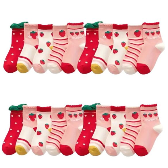 Lány zokni eper mintával | 20 pár DA3168965-12