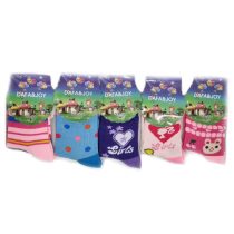   DAFAJOY Lányos gyerekzokni 10 pár 5 féle szín Méret 28-32