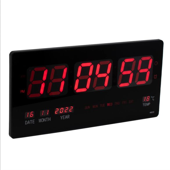 Digitális óra nagy kijelzős naptár hőmérő DH4622