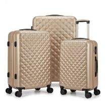   Diamond Premium 3db-os Keményfalú Bőröndszett Bézs DIA3B