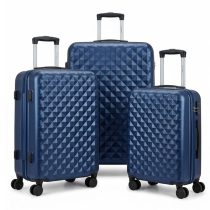 Diamond Premium 3db-os Keményfalú Bőröndszett Kék DIA3K