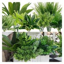   18 db UV Védelemmel Ellátott Mesterséges Kültéri Műnövény DK381452