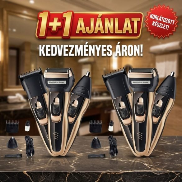 Daling Professzionális férfi 3 az 1-ben villanyborotva és haj-, szakállvágó 1+1 AJÁNLAT DL-9007-2