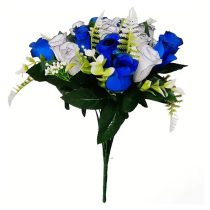 Művirág csokor - Kék-Fehér Rózsák DL1319690