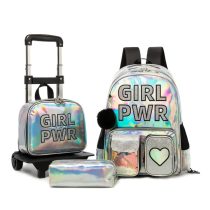   4 részes gurulós iskolatáska szett – GIRL PWR DN3718236-pwr