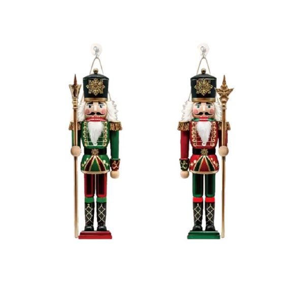 2 db Vintage diótörő katona ajtódísz – 45 cm DP6299397