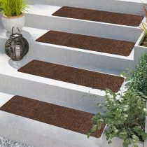   Kültéri Csúszásgátló Lépcsőszőnyeg – Barna 6DB DQ2289165-B6