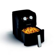   GOURMETMAXX Forrólevegős fritőz/ Airfryer mechanikus matt fekete 4L 1400W DS14578-L