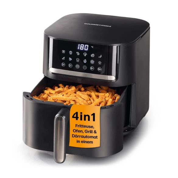 GOURMETMAXX Forrólevegős Fritőz / Airfryer Digitális 6L 4in1 DS14768-L