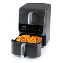   GOURMETMAXX FryUp MultiSize Kétkamrás Forrólevegős Fritőz (10L) DS16404
