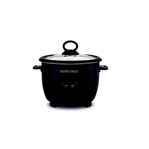 GOURMETmaxx Rizsfőző és Pároló Üvegfedővel – 400 W, 1 Liter DS19178