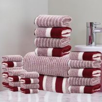25 részes törölköző szett karmazsinvörös DV6728756-KV