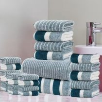 25 részes törölköző szett sötétzöld DV6728756-SZD