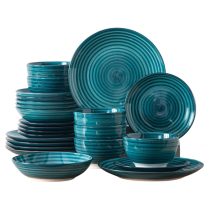   24 darabos kézzel festett spirál mintás étkészlet EM649581