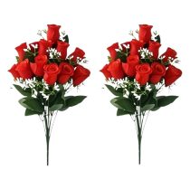 2 db Valósághű Piros Rózsa Csokor EP3332620
