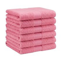   Extra puha törölköző szett 6 db 70x140 cm Rózsaszín EPTSZ-07