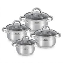   Rozsdamentes Acél Edénykészlet – Klasszikus Ezüst ERA-02