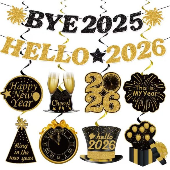 35 db-os 2026 Szilveszteri Parti Dekor Szett FD5838515