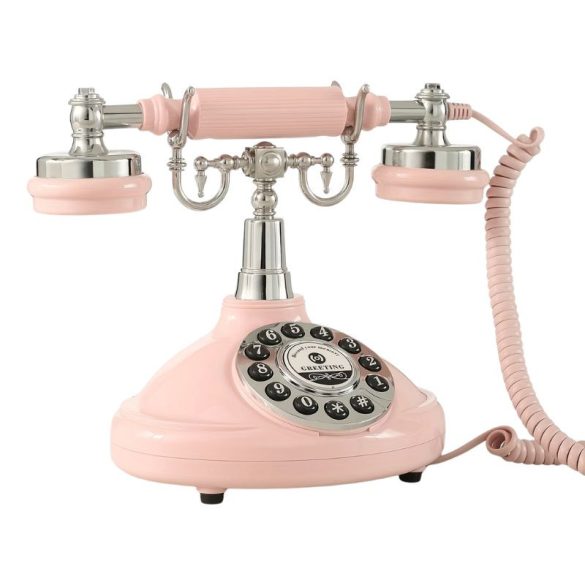 Vintage Stílusú Audio Vendégkönyv Telefon – FJ776352