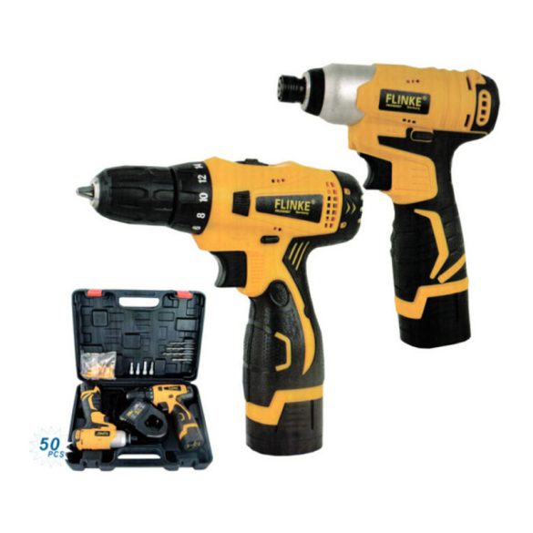 Flinke akkus fúró-csavarozó és kerékkulcs szett FK-8039 TWIN PACK (Straus)