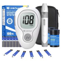   Linksun Kódolás Nélküli Vércukormérő Készlet – 100 db Tesztcsíkkal FY698435