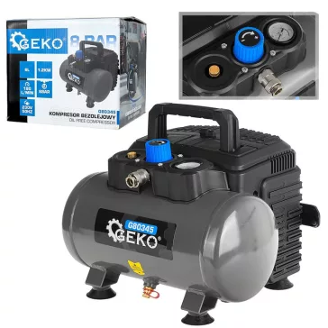 Geko olajmentes kompresszor 6L tartály 8 bar G80345