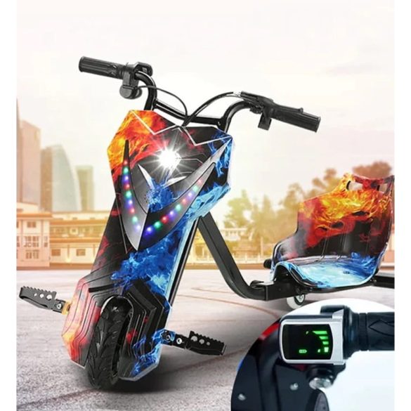 Háromkerekű elektromos driftelő  gokart 15km/h G810